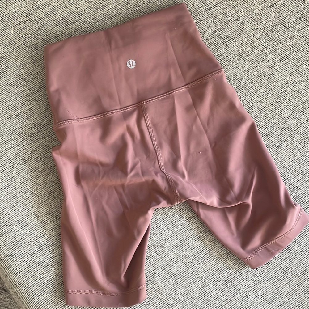 Size 2 Pink Lululemon Biker Shorts
